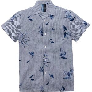 Kith-Floral Seeksucker Camp Shirt - Blue new with tags